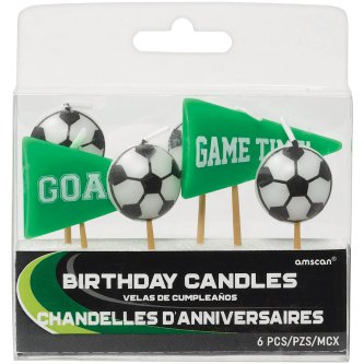 Fußball Kerzen für Kuchen