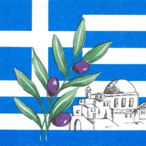 Servietten Griechenland, 3-lagig, 50 Stück