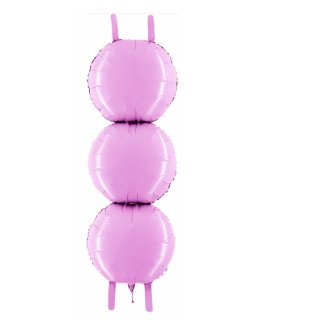 Folienballon: 3-er Säule rosa