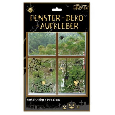 Fenster Dekoaufkleber Spinnen