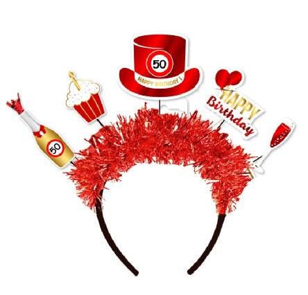 Haarreifen zum 50.Geburtstag Haarreifen zum 50.Geburtstag