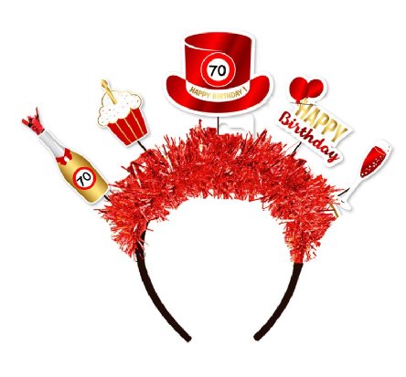 Haarreifen zum 70.Geburtstag Haarreifen zum 70.Geburtstag