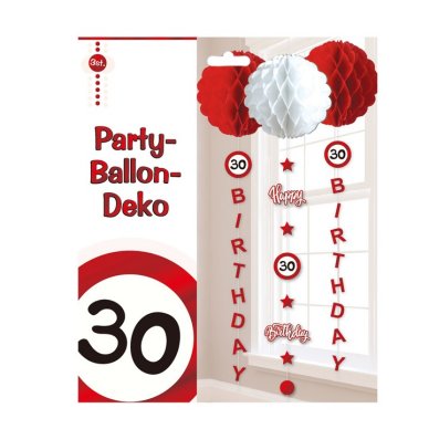 Ballon-Hänge-Deko zum 30. Geburtstag