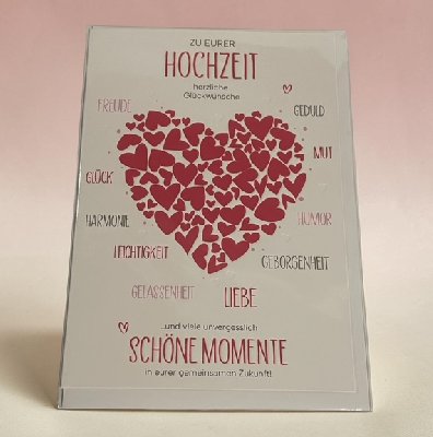 Hochzeit Glückwunschkarte Hochzeit Glückwunschkarte
