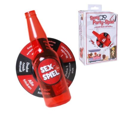 Trink-Spiel Sex Party mit Flasche