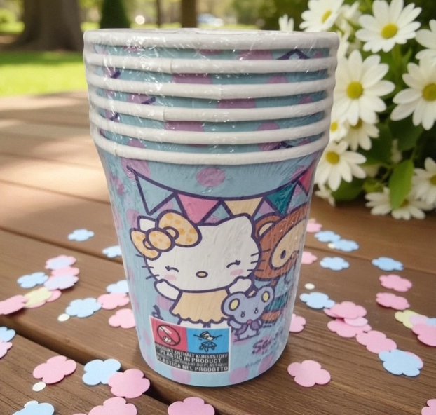 Hello Kitty Pappbecher, 6 Stück
