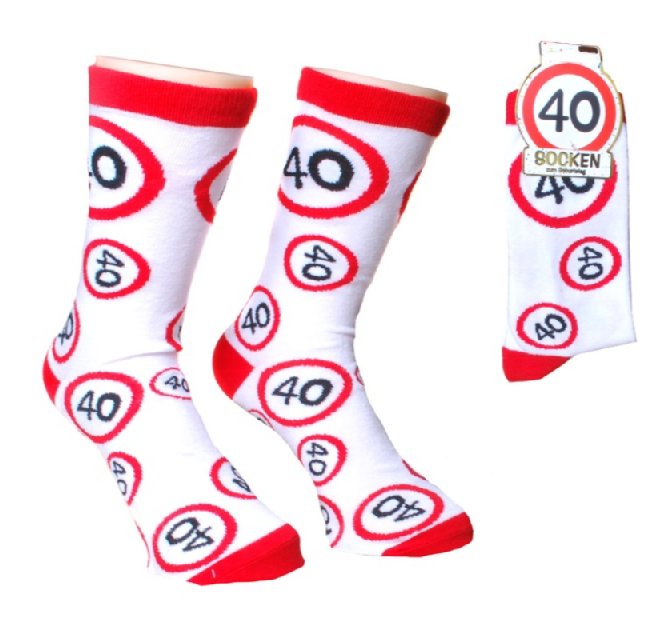 Socken zum 40. Geburtstag (Größe 42-46) Socken zum 40. Geburtstag (Größe 42-46)