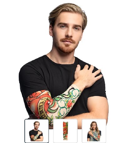 Tattoo Ärmel, 1 Paar - True Love