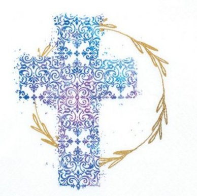 Servietten mit heiligem Kreuz
