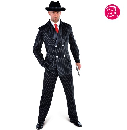 Gangster Verkleidung Anzug, XL