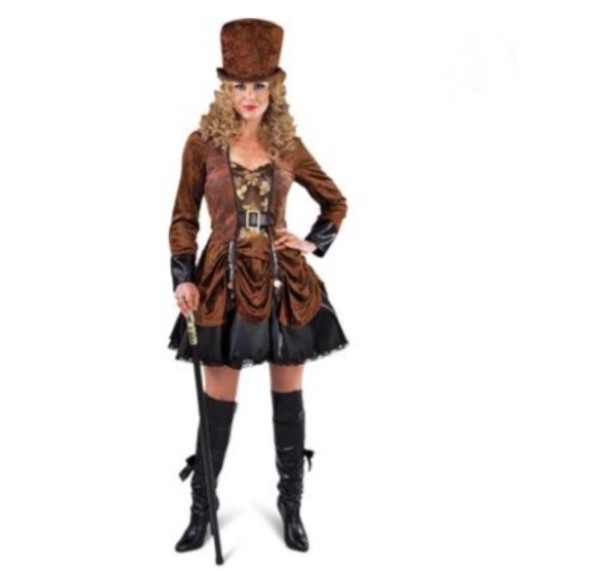 Steampunk Damen Kostüm, XXL