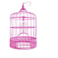 Vogelkäfig - pink