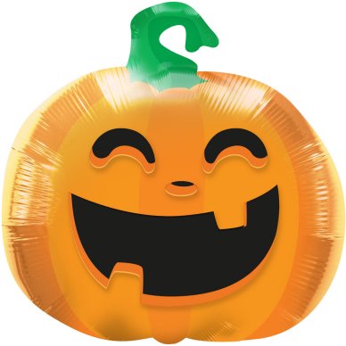 Folienballon Kürbis - Halloween BoOo! - 56 cm