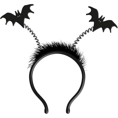 Halloween - Haarreifen mit Fledermäusen