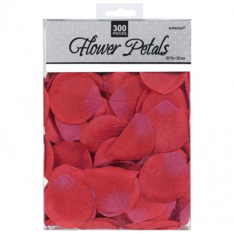 Rosenblütenblätter, 300 Stück, rot