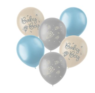 Luftballons Baby Boy, 6 Stück - 33cm