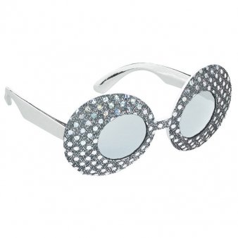 Glamour Party Brille, silber