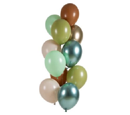 Luftballons Safari, 12 Stück - 33 cm Luftballons Safari, 12 Stück - 33 cm