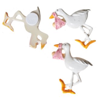 Storch, rosa, 6-tlg.