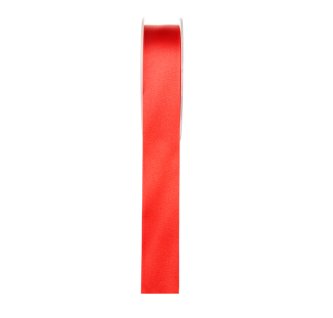 Doppelsatinband, rot - 25m x 2,5 cm
