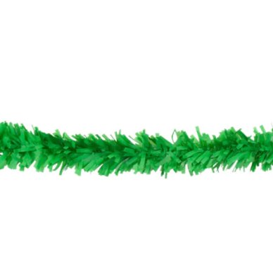 PVC Girlande, buschig, grün, 10m