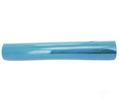 Folienrolle 25 cm x 10m Holografie, hellblau
