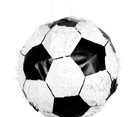Pinata Fußball in schwarz/weiß