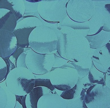 Folienkonfetti rund, 2cm,blau türkis