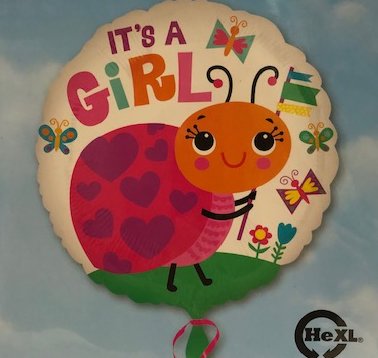 Ballon Its a girl Ladybug