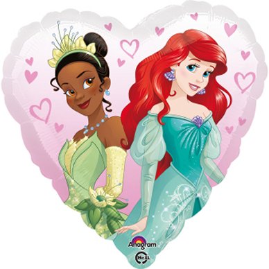 Folienballon Herz mit Disney Princess