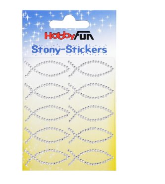 STONY-Sticker Fische, kristall