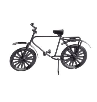 	             Miniatur-Fahrrad schwarz