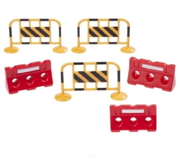 Absperrungsset, 5,5x3cm, 6-teilig
