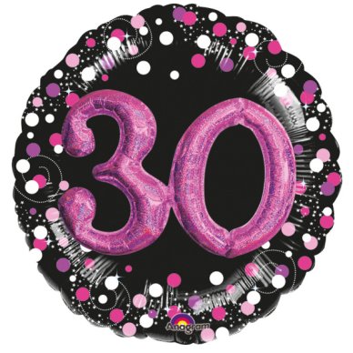 Folienballon Jumbo Sparkling 30, pink