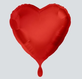 Ballon - Herz rot, 71 cm