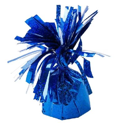 Ballongewicht Holografie blau, 1 Stück