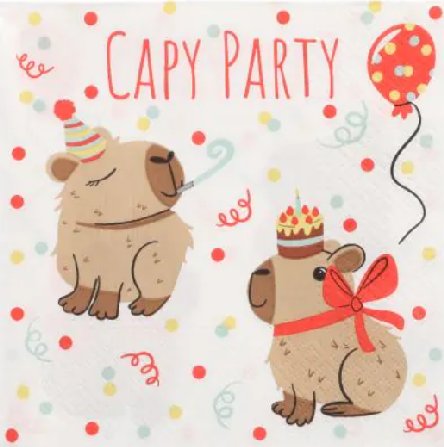 Servietten Capy Party, 20 Stück Servietten Capy Party, 20 Stück