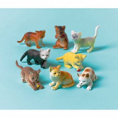 Spielzeug Katzen, 12 Stück