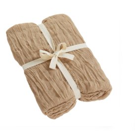 Tischläufer Hochzeit, sand aus Musselin