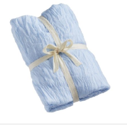 Tischläufer Hochzeit, hellblau aus Musselin