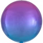 Kugelballon - Orbz - Rot/Blau, 40 cm