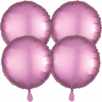 Multi Pack Satin rosa Ballons, 4 Stück