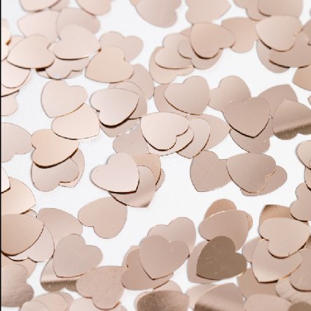 Tischkonfetti Rose Gold Herzen, 14g Tischkonfetti Rose Gold Herzen, 14g