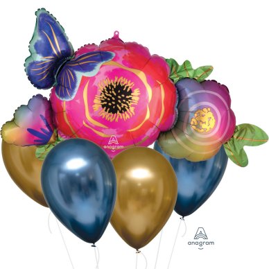 Ballon Bouquet Blumen, 5-tlg.