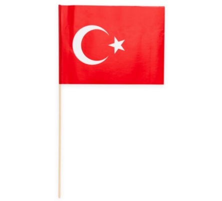 Türkei - 10 Papierfahnen am Stab