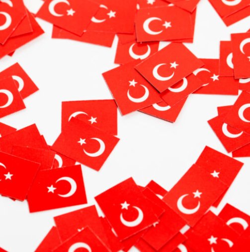 Türkei - Fahnen Konfetti, 150 Stück