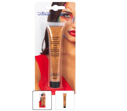 Schminke gold, 1 Tube mit 19ml Schminke gold, 1 Tube mit 19ml