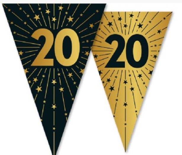 Wimpelkette zum 20.Geburtstag