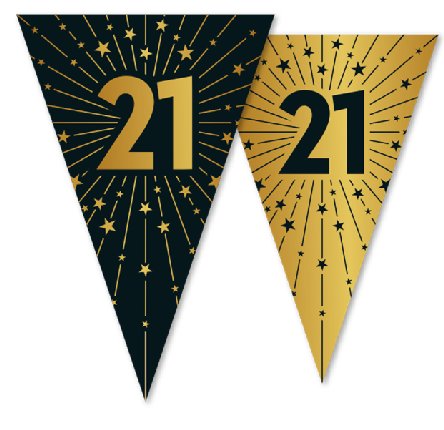 Wimpelkette zum 21.Geburtstag/Jubiläum