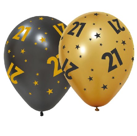 Luftballons zum 21.Geburtstag